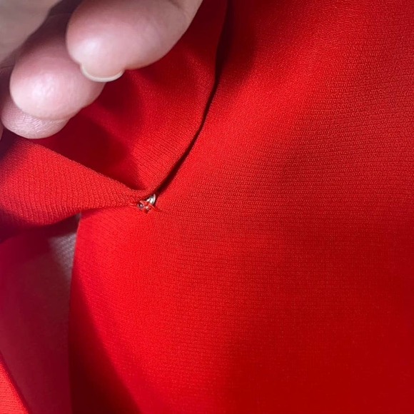 Vintage Morton Myles for Malcolm Charles red button front blouse - Picture 4 of 16